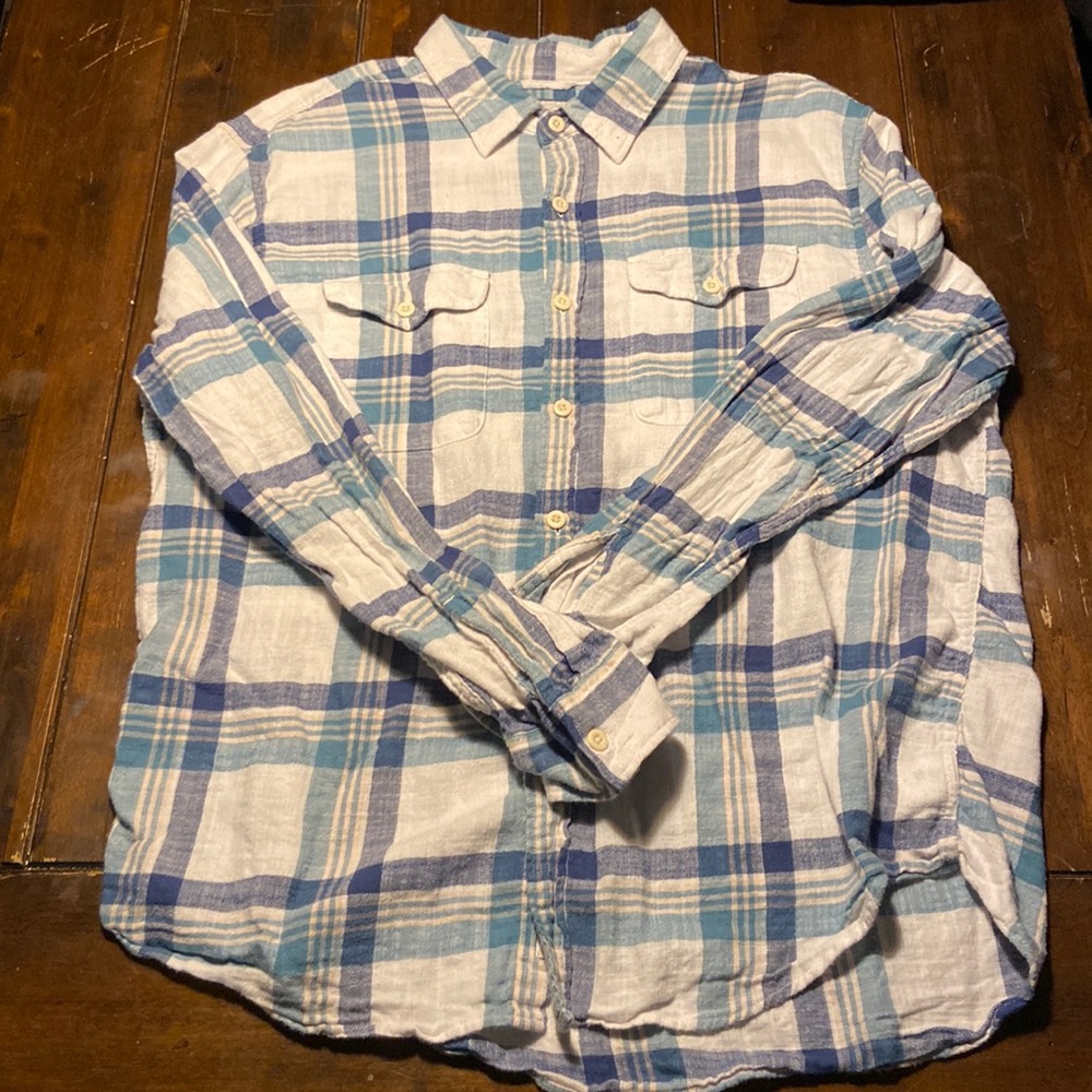 Super soft blue American eagle flannel